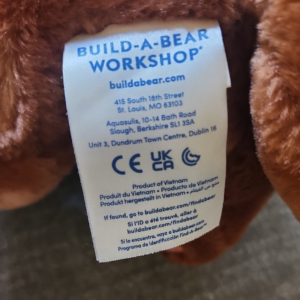 Build A Bear Pokemon Eevee BAB Plush Toy with Blue Outfit w/Voicebox - Picture 6 of 9